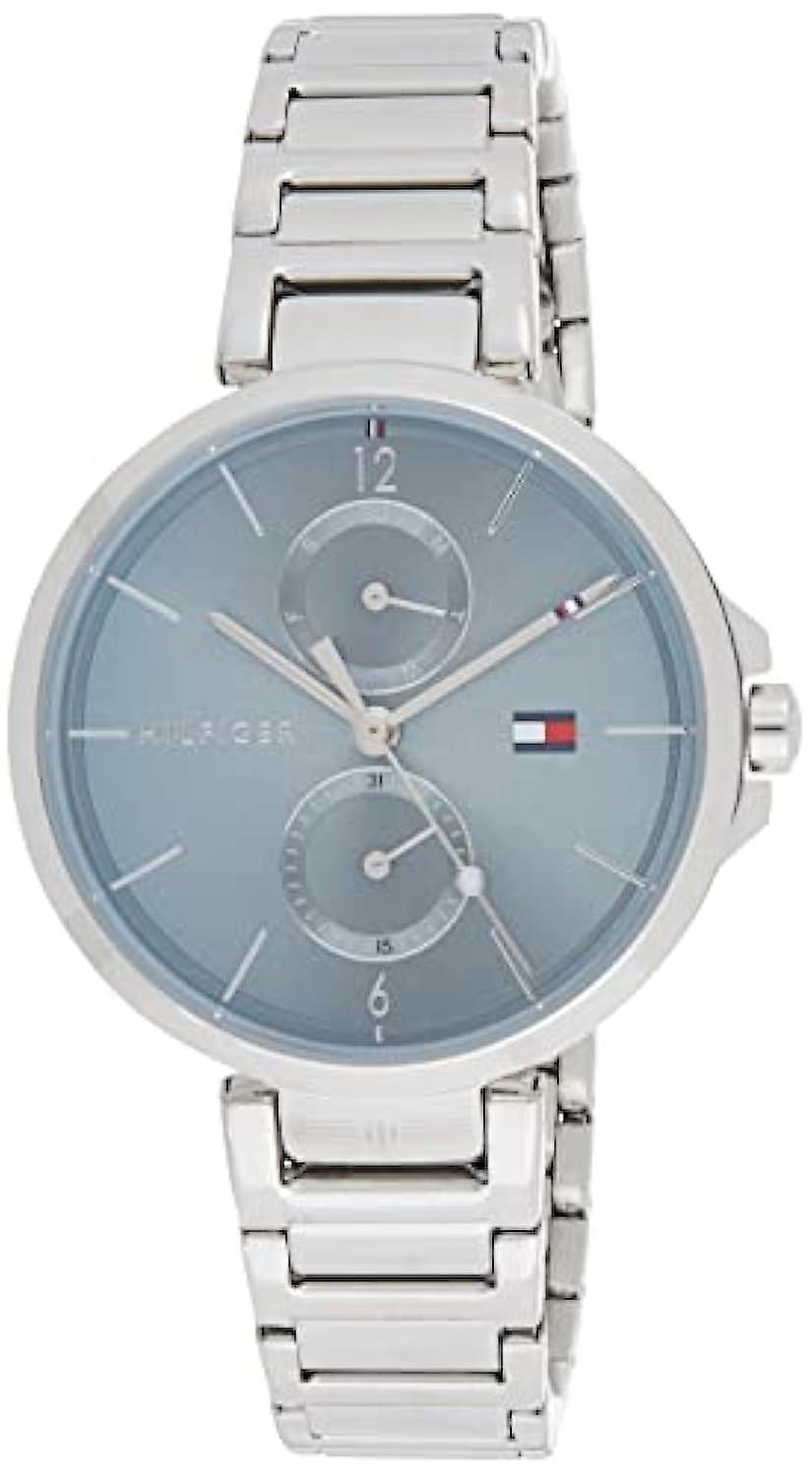 Tommy Hilfiger Angela Blue Dial Silver Steel Strap Watch for Women - 1782126