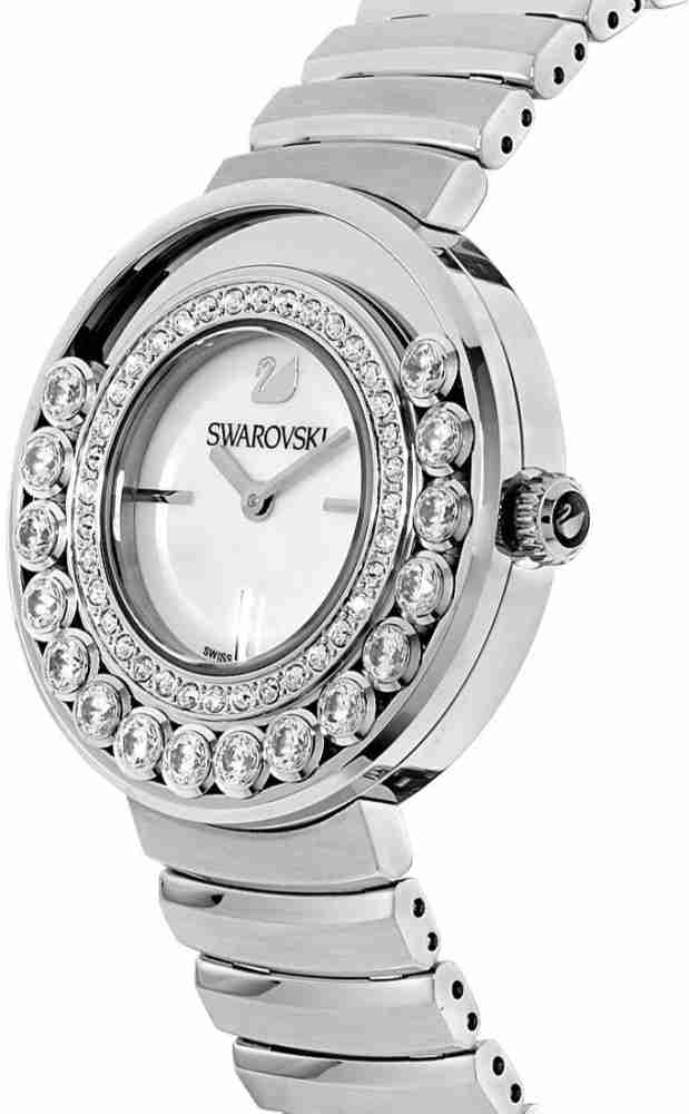 Swarovski Lovely Crystal Mother of Pearl Dial Silver Steel Strap Watch for Women - 1160307