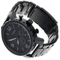 Fossil Nate Chronograph Black Dial Black Steel Strap Watch for Men - JR1401