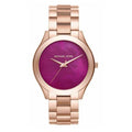 Michael Kors Pink Dial Rose Gold Steel Strap Watch for Women - MK3550