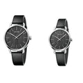 Calvin Klein Even Black Dial Black Leather Strap Watch for Women - K7B231C1