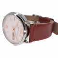 Marc Jacobs Marc Fergus White Dial Brown Leather Strap Watch for Men - MBM5080