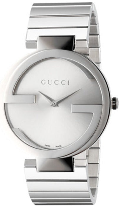 Gucci Interlocking G Silver Dial Silver Steel Strap Watch For Women - YA133308