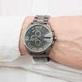 Diesel Mega Chief Chronograph Grey Dial Gunmetal Men's Watch - DZ4282