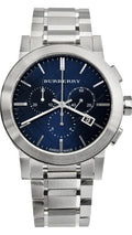 Burberry The City Blue Dial Silver Steel Strap Watch for Men - BU9363