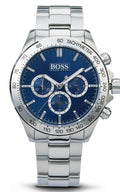 Hugo Boss Ikon Blue Dial Silver Steel Strap Watch for Men - 1512963