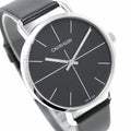 Calvin Klein Evan Black Dial Black Leather Strap Watch for Men - K7B211CZ