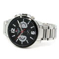 Tommy Hilfiger Decker Quartz Black Dial Silver Steel Strap Watch for Men - 1791472