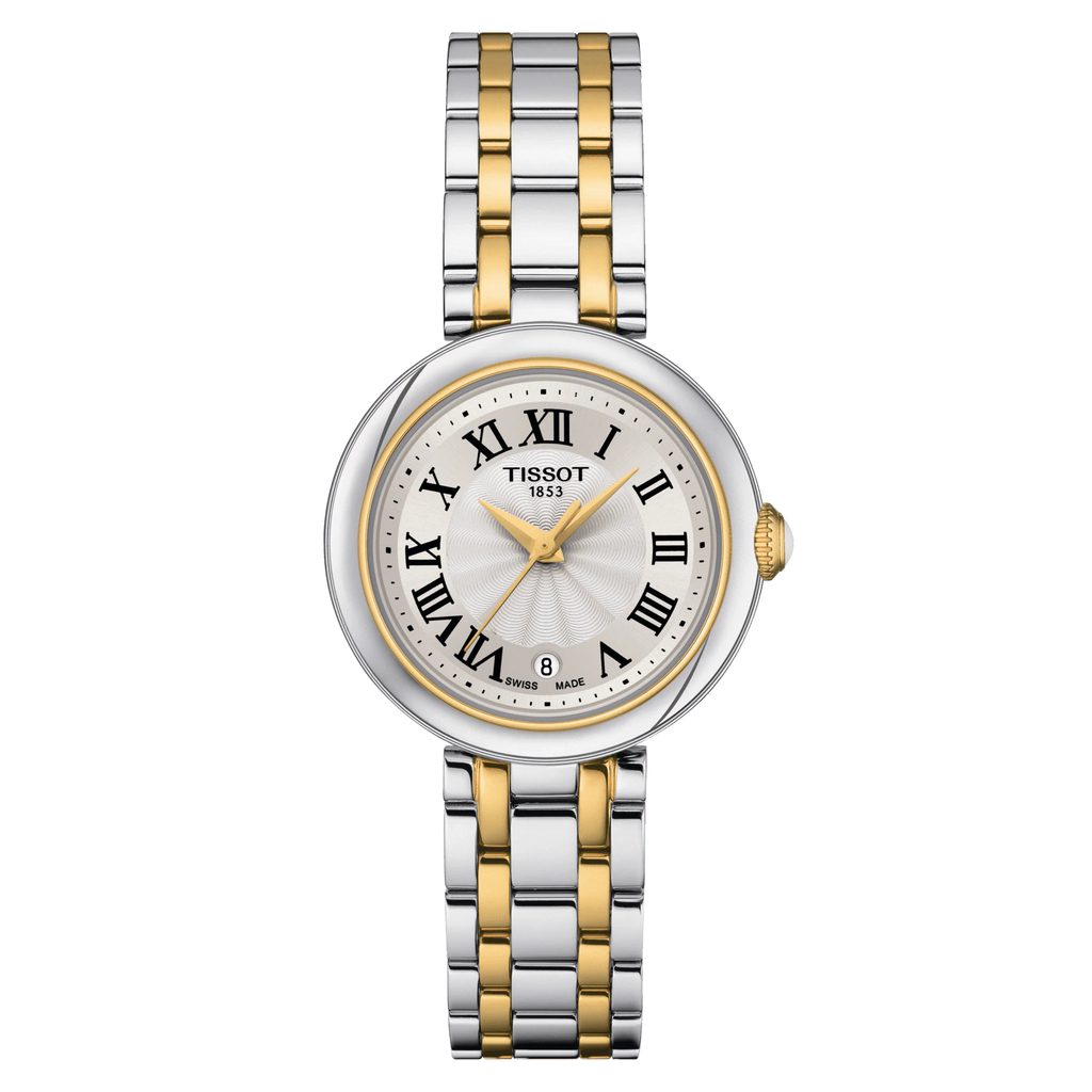 Tissot Bellissima Small Lady Quartz Mother of Pearl Dial Two Tone Stainless Steel Watch For Women - T126.010.22.013.00