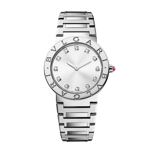 Bvlgari Bvlgari Bvlgari Lady Diamonds Silver Dial Silver Steel Strap Watch for Women - BVLGARI103696