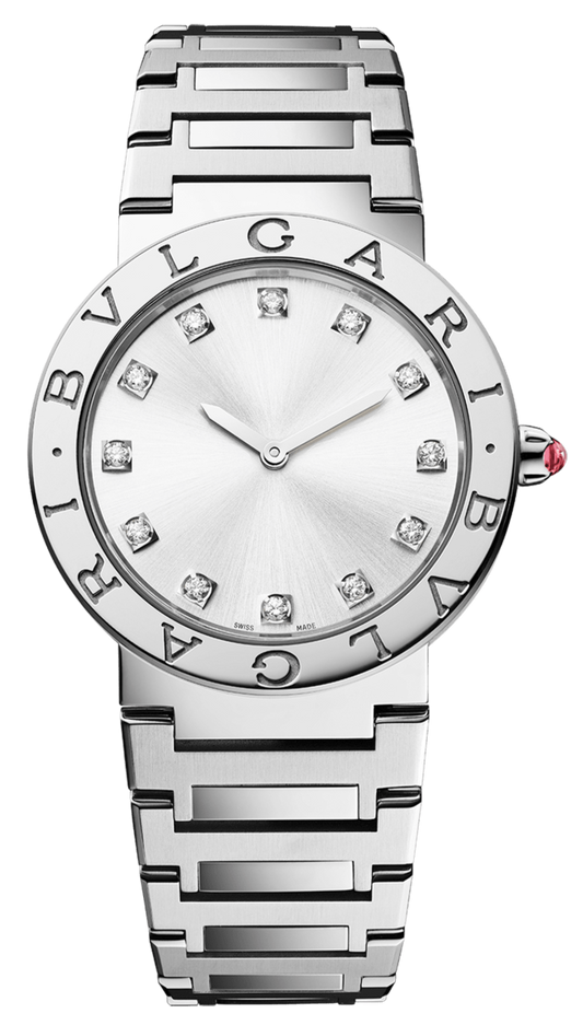 Bvlgari Bvlgari Bvlgari Lady Diamonds Silver Dial Silver Steel Strap Watch for Women - BVLGARI103696