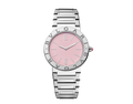 Bvlgari Bvlgari Bvlgari Quartz Pink Dial Silver Steel Strap Watch for Women - BVLGARI103711