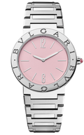 Bvlgari Bvlgari Bvlgari Quartz Pink Dial Silver Steel Strap Watch for Women - BVLGARI103711