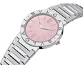 Bvlgari Bvlgari Bvlgari Quartz Pink Dial Silver Steel Strap Watch for Women - BVLGARI103711