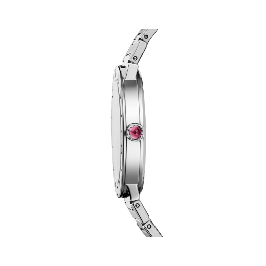 Bvlgari Bvlgari Bvlgari Quartz Pink Dial Silver Steel Strap Watch for Women - BVLGARI103711