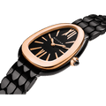 Bvlgari Serpenti Seduttori Black Dial Black Steel Strap Watch for Women - SERPENTI103704