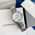 Emporio Armani Mother of Pearl Dial Silver Steel Strap Watch For Women - AR11235