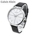 Calvin Klein Evan White Dial Black Leather Strap Watch for Women - K7B231CY