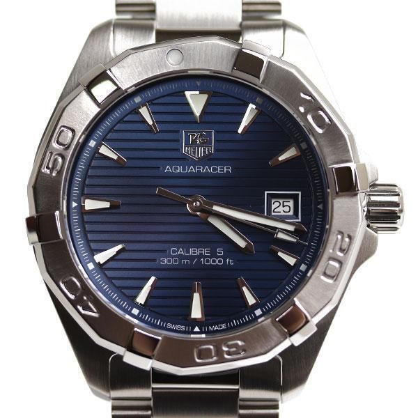 Tag Heuer Aquaracer Automatic 41mm Blue Dial Silver Steel Strap Watch for Men - WAY2112.BA0928