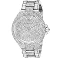 Michael Kors Camille Crystal Pave Dial Silver Steel Strap Watch for Women - MK5869