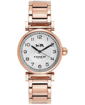 Coach Madison White Dial Rose Gold Steel Strap Watch for Women - 14502395