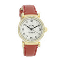 Coach Madison White Dial Red Leather Strap Watch for Women - 14502400