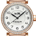 Coach Madison White Dial White Leather Strap Watch for Women - 14502401