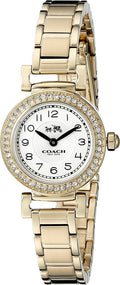 Coach Madison White Dial Gold Steel Strap Watch for Women - 14502403