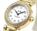 Coach Madison White Dial Gold Steel Strap Watch for Women - 14502403