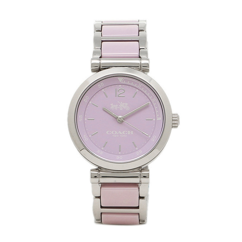 Coach Tristent Purple Dial Two Tone Steel Strap Watch for Women - 14502461