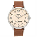 Coach Slim Easton White Dial Brown Leather Strap Watch for Women - 14502682