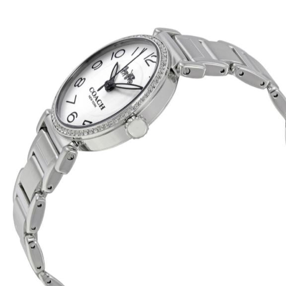 Coach Madison White Dial Silver Steel Strap Watch for Women - 14502396