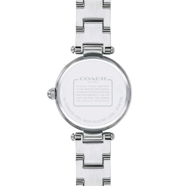 Coach Park Blue Mother of Pearl Dial Silver Steel Strap Watch for Women - 14503224