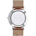 Coach Perry White Dial Brown Leather Strap Watch for Women - 14503242