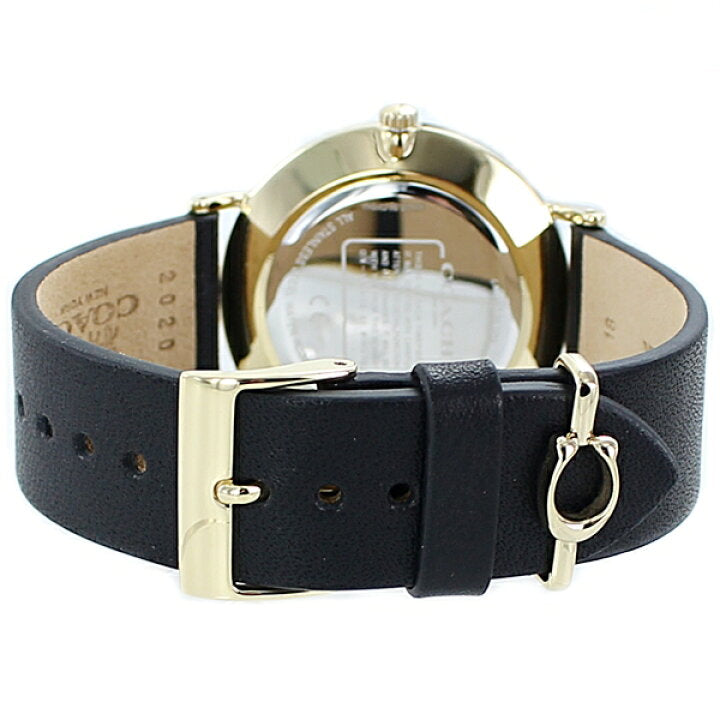 Coach Perry Black Dial Black Leather Strap Watch for Women - 14503333