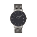 Coach Charles Black Dial Grey Mesh Bracelet Watch for Men - 14602145