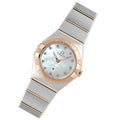 Omega Constellation Manhattan Quartz Diamonds Mother of Pearl Dial Two Tone Steel Strap Watch for Women - 131.20.25.60.55.001