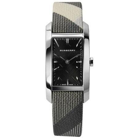 Burberry The Pioneer Black Dial Black Leather Strap Watch for Women - BU9505