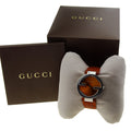 Gucci Interlocking G Brown Dial Brown Leather Strap Watch For Men - YA133319