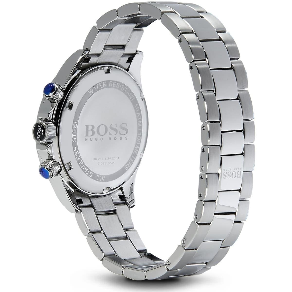 Hugo Boss Ikon Blue Dial Silver Steel Strap Watch for Men - 1512963