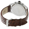 Hugo Boss Jet Chronograph Quartz Silver Dial Brown Leather Strap Watch For Men - HB1513280