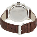 Hugo Boss Jet White Dial Brown Leather Strap Watch for Men - 1513280