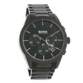 Hugo Boss Onyx Chronograph Black Dial Black Steel Strap Watch for Men - 1513365