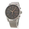 Hugo Boss Jet Chronograph Grey Dial Silver Mesh Bracelet Watch for Men - 1513440