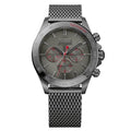 Hugo Boss Ikon Chronograph Grey Dial Grey Mesh Bracelet Watch for Men - 1513443