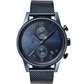 Hugo Boss Navigator Chronograph Blue Dial Blue Mesh Bracelet Watch for Men - 1513538