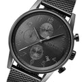 Hugo Boss Navigator Chronograph Grey Dial Grey Mesh Bracelet Watch for Men - 1513674