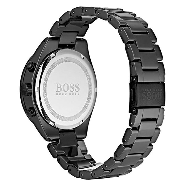 Hugo Boss Trophy Black Dial Black Steel Strap Watch for Men - 1513675