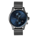 Hugo Boss Jet Chronograph Blue Dial Gunmetal Grey Mesh Bracelet Watch for Men - 1513677