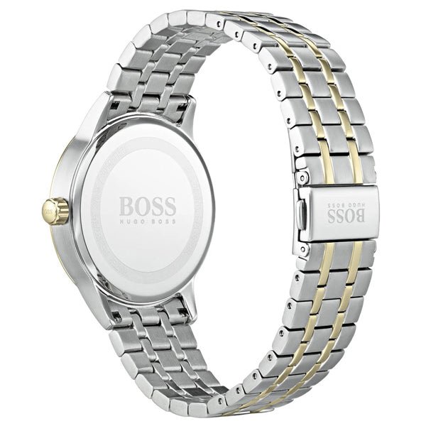 Hugo Boss Classic Silver Dial Two Tone Steel Strap Watch for Men - 1513687